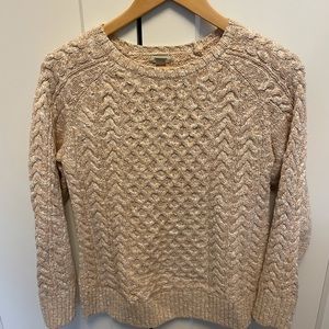 LL Bean cotton fisherman sweater